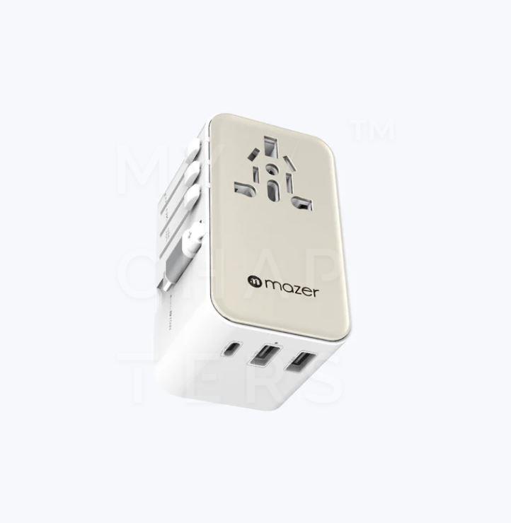 M8 - Infinite Travel PD70W Gan Universal Travel Charger With Built-in USB C Cable