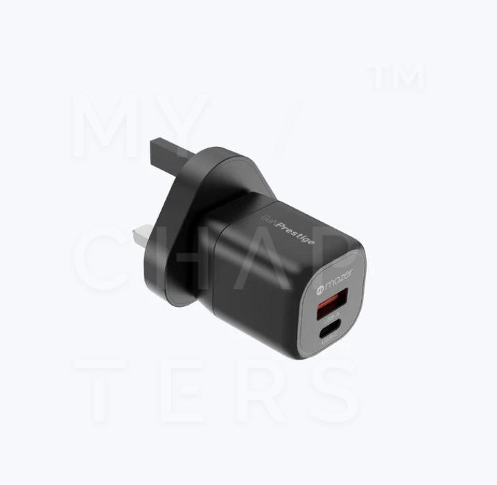  M11 - GaNPrestige V5 20W GaN Wall Charger US + UK Pin (2 Ports)