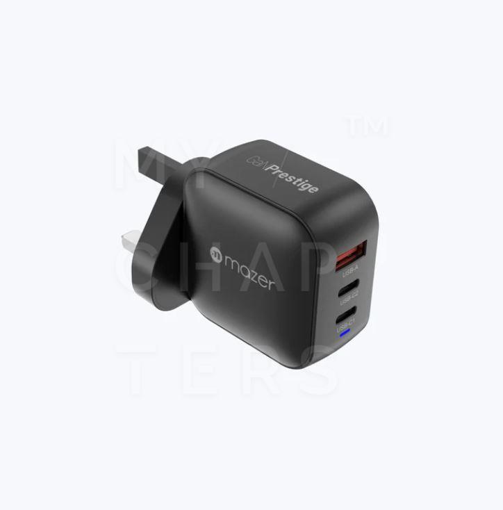 M13 - GaNPrestige V5 70W GaN Wall Charger with Travel Pins (3 Ports)