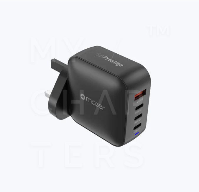 M14 - GaNPrestige V5 100W Gan Wall Charger with Travel Pins (4 Ports)