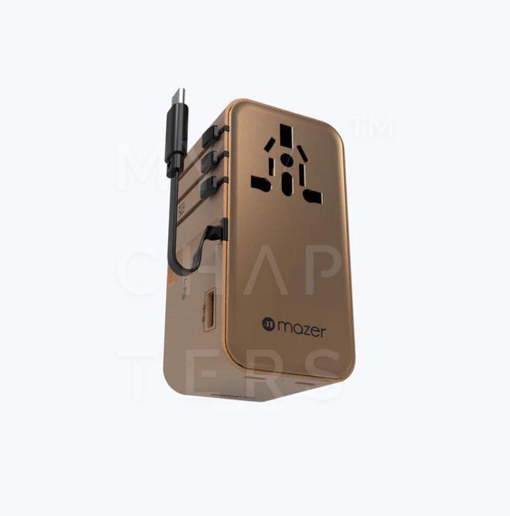 M19 - Infinite Travel PD100W GaN Universal Travel Charger With Built-in USB C Cable